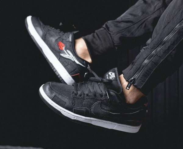 Giày Nike Wasted Youth x Dunk Low SB 'Black Denim' DD8386-001 - Ảnh 2