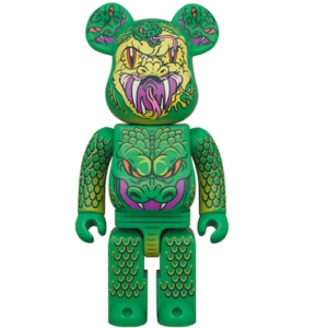 Mo Hinh Bearbrick Madballs Snake Bait Mishka 100% & 400% Green