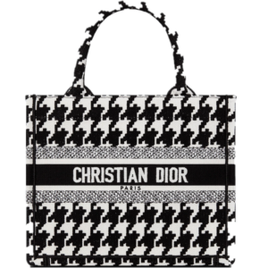 Tui Dior Book Tote Macro Houndstooth 'Black and White' M1265ZTQT-M911