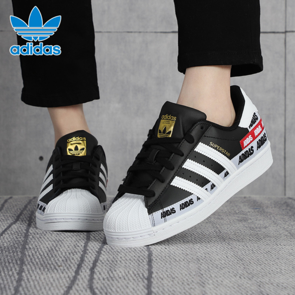 Giày Adidas Superstar 'Wordmark Heel Stripe Core Black' FX5559 - Ảnh 3