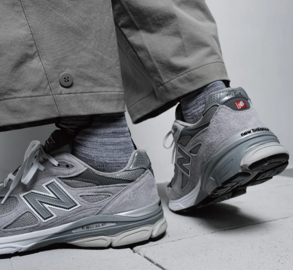 Giày New Balance 990v3 Made in USA 'Grey' M990GY3 - Ảnh 4