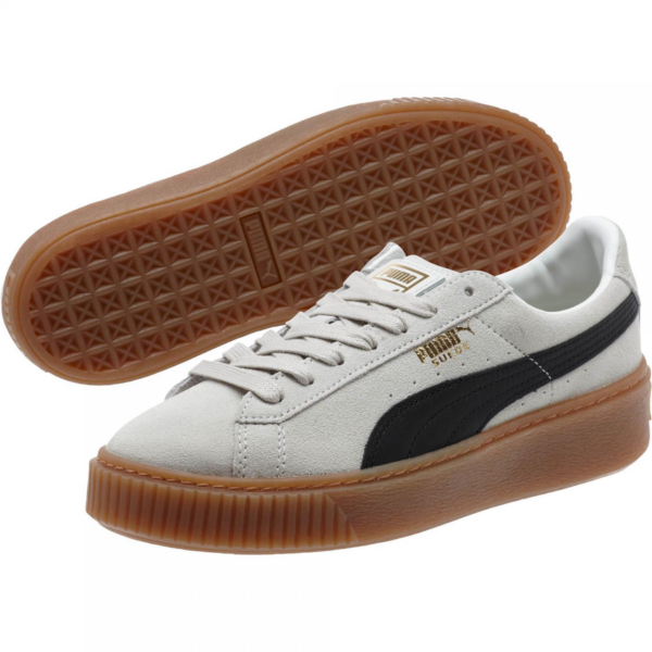 Giày Puma Wmns Suede Platform Core 'Whisper White Black' 363559-01 - Ảnh 6