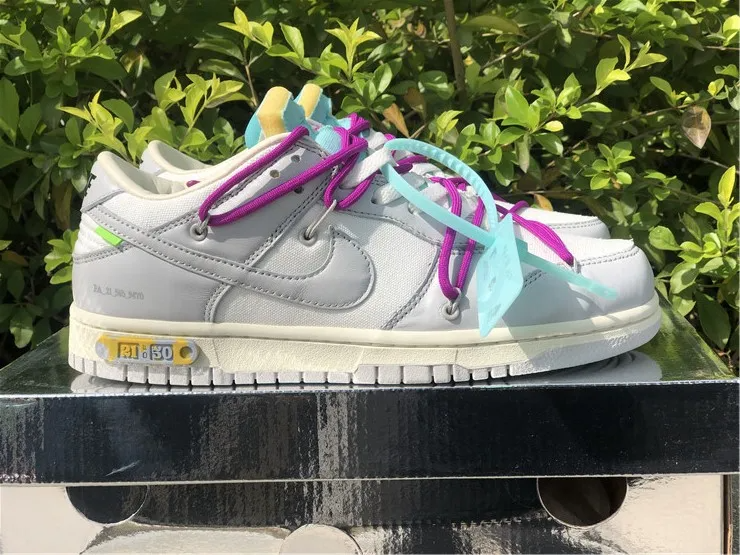 Giày Nike Off-White x Dunk Low 'Lot 21 Of 50' DM1602-100 - Ảnh 3