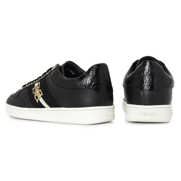 Giày Bally B-Chain Crocodile 'Black' WINTON-00 - Ảnh 2