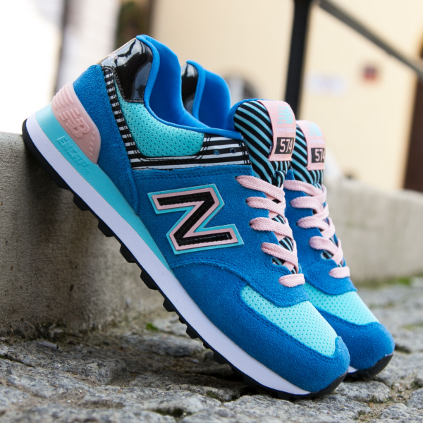 Giày New Balance 574 Classics Traditionnels Blue WL574BFL - Ảnh 3