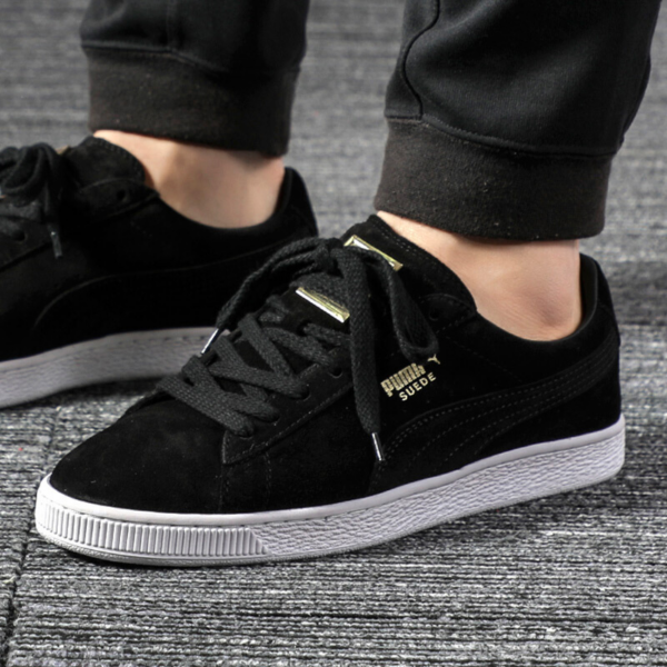 Giày Puma Suede Classic Metal Badge 'Black White' 370081-01 - Ảnh 2