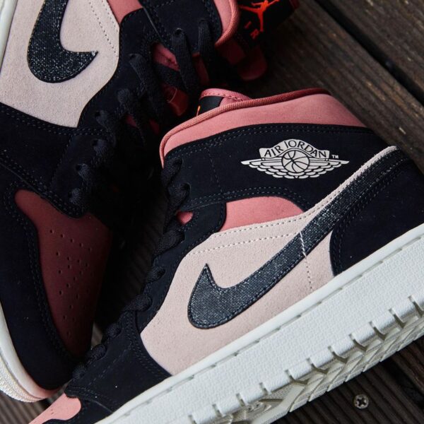 Giày Nike Air Jordan 1 Mid 'Burgundy Dusty Pink' BQ6472-202 - Ảnh 4