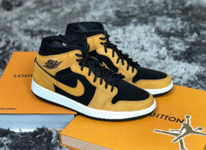 Alternative view of Giày Nike Wmns Air Jordan 1 Mid SE 'Desert Ochre' DB5453-700