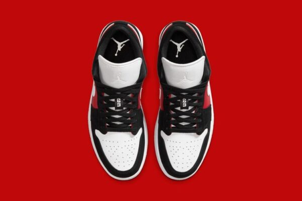 Giày Nike Wmns Air Jordan 1 Low 'Gym Red Black' DC0774-016 - Ảnh 9