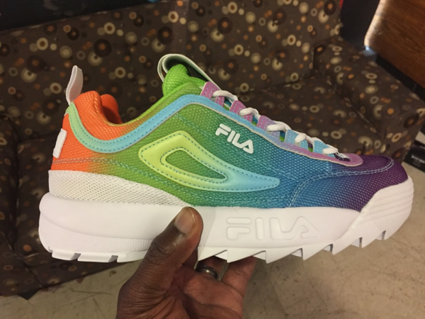 Giày Fila Disruptor II Multi Tie Dye 5FM00653-117 - Ảnh 3