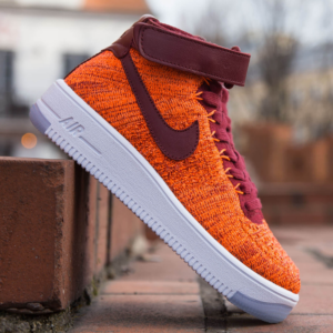 Alternative view of Giày Nike Wmns Air Force 1 Flyknit 'Total Crimson' 818018-800