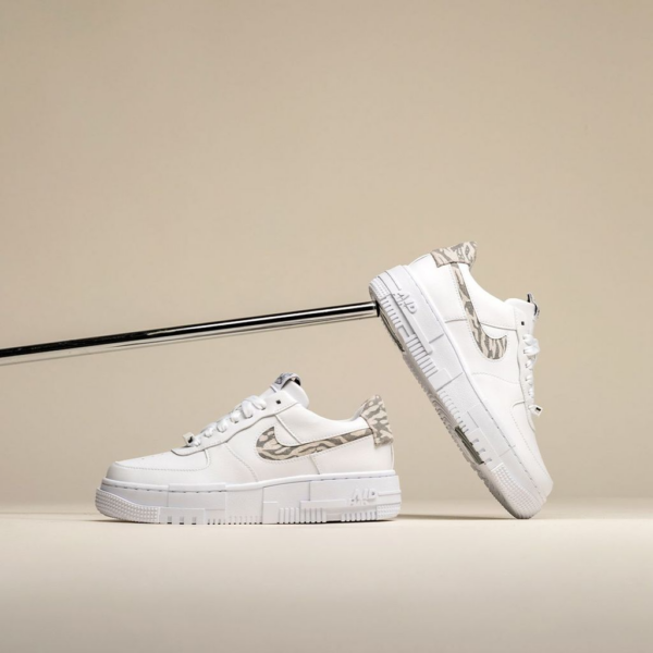 Giày Nike Air Force 1 Pixel Zebra 'White' DH9632-100 - Ảnh 4