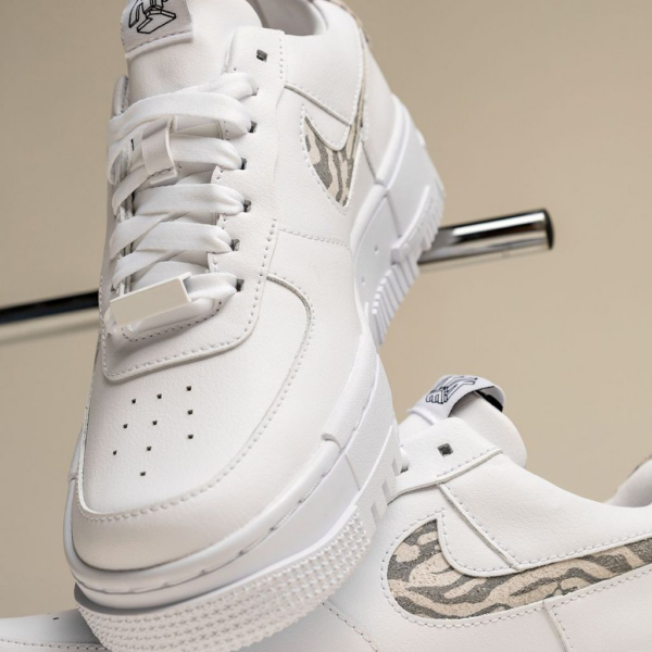 Giày Nike Air Force 1 Pixel Zebra 'White' DH9632-100 - Ảnh 3