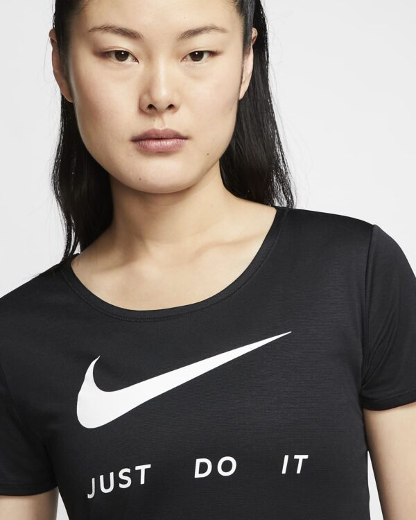 Áo Nike Women's Short-Sleeve Running Top 'Black White' CJ1971-010 - Ảnh 5