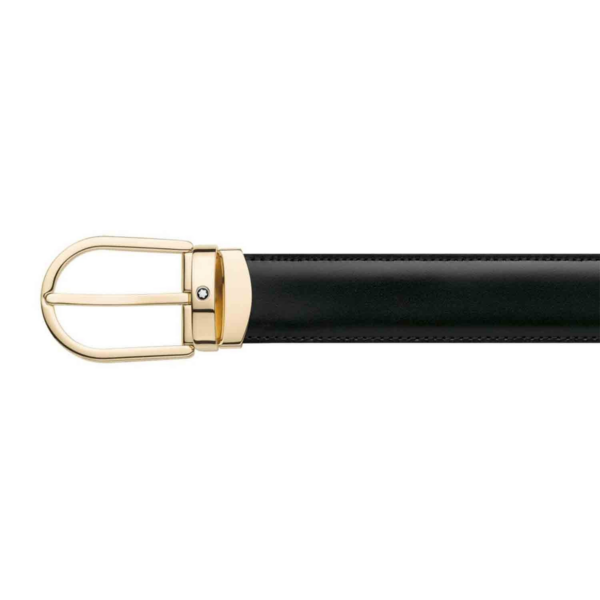 Dây Lưng Montblanc Business Line Reversible Leather Belt 'Black Brown' 111714 - Ảnh 3