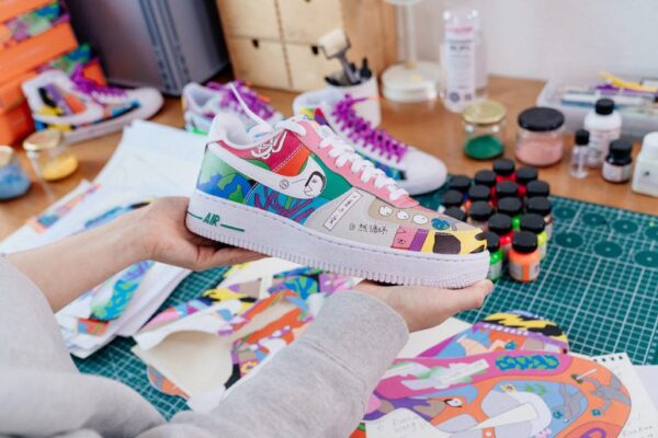 Giày Nike Air Force 1 Low x Ruohan Wang 'Multicolor' CZ3990-900 - Ảnh 6