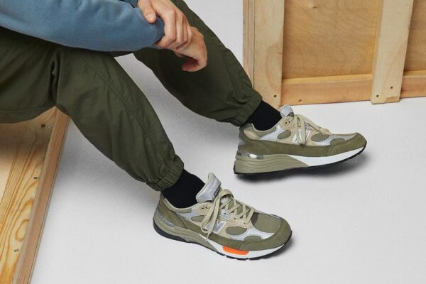 Giày New Balance WTAPS x 992 Made In USA 'Olive Drab' M992WT - Ảnh 3