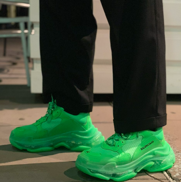 Giày Balenciaga Triple S Sneaker 'Clear Sole Neon Green' 541624-W2CF1-3801 - Ảnh 3