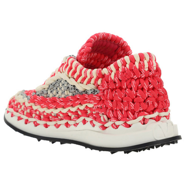 Giày Valentino  Garavani Crochet Sneaker In Fabric WW2S0BU6IHEID0 - Ảnh 3