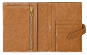 Vi Hermes Bearn Compact Leather 'Brown' H039790CC37