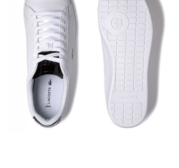 Giày Lacoste Carnaby Evo 220 1 SMA Mens White Leather - Ảnh 2