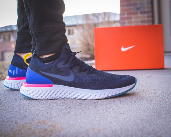 Giày Nike Epic React Flyknit 'College Navy' AQ0067-400 - Ảnh 3