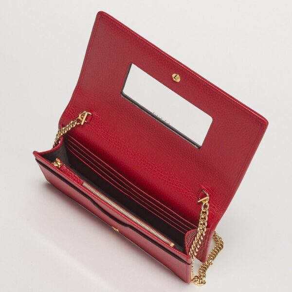 Túi Gucci Plain Leather Elegant Style Crossbody Shoulder Bag 497985 CAO0G 6433 - Ảnh 4