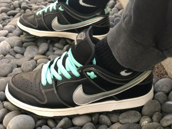 Giày Nike Diamond Supply Co. x Dunk Low Pro SB 'Black Diamond' BV1310-001 - Ảnh 4