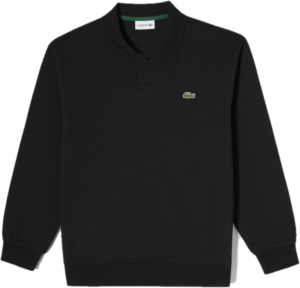 Ao Lacoste Polo Collar Sweatshirt 'Black' SH838E-53G-031