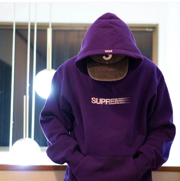Áo Supreme Motion Logo Hoodie Purple SUP0572 - Ảnh 3