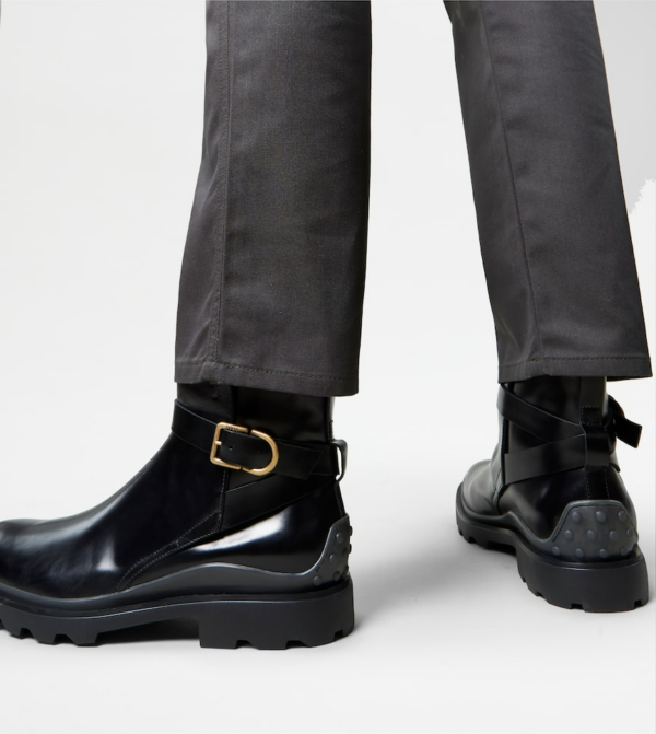 Giày Tod's Buckled Leather Ankle Boots 'Black' XXM04E02130LYGB999 - Ảnh 4