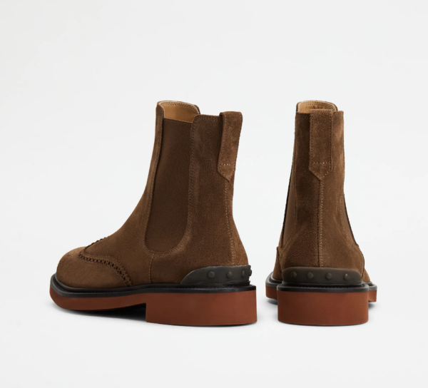 Giày Tod's Man Brown Ankle Boots in Suede XXM06H00MH0RE09S818 - Ảnh 3