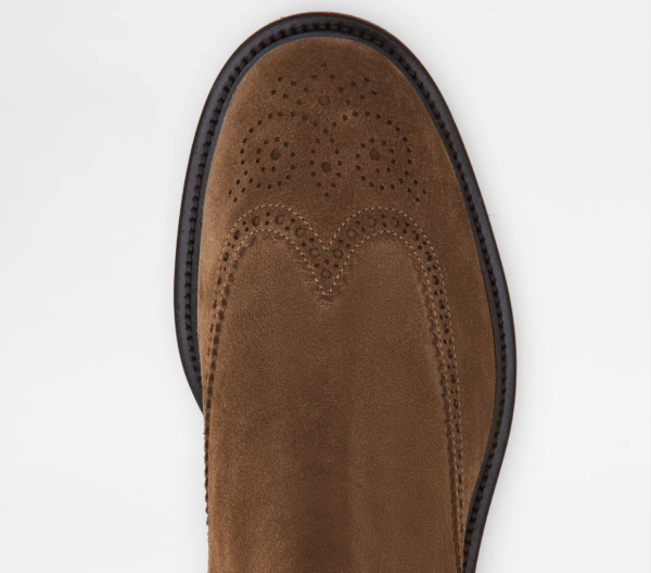 Giày Tod's Man Brown Ankle Boots in Suede XXM06H00MH0RE09S818 - Ảnh 4