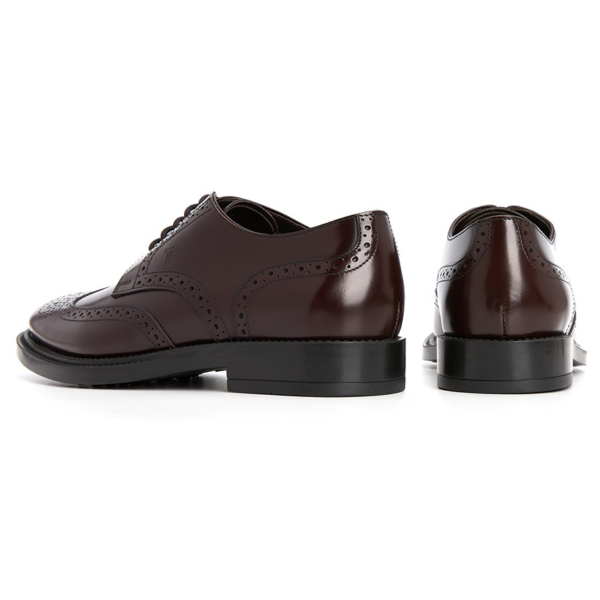 Giày Tod's Classic Leather Lace Up Laced Formal XXM62C00C10LYGR807 - Ảnh 2