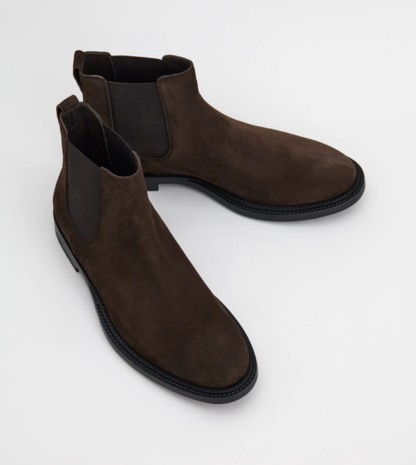 Giày Tod's Suede Chelse Boots in Brown XXM62C00P20RE0S800 - Ảnh 3