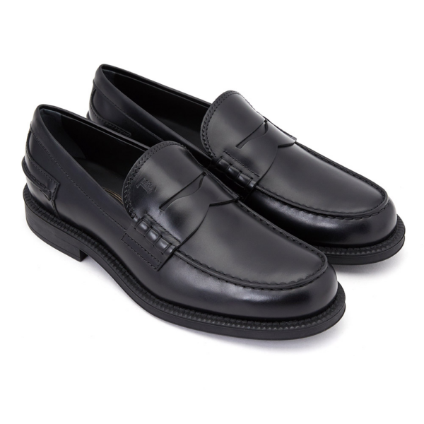Giày Tod's Black leather loafers XXM80B0BR30LYGB999 - Ảnh 2