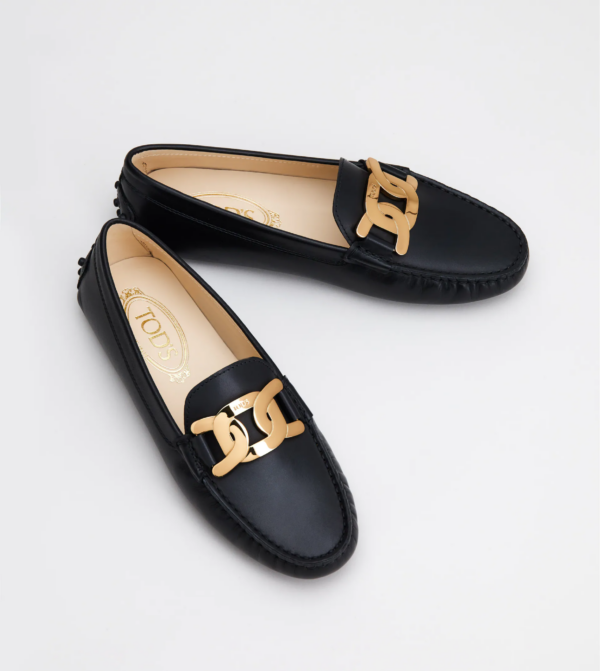 Giày Tod's Kate chain-embellished leather loafers XXW00G0DE50D90B999 - Ảnh 4
