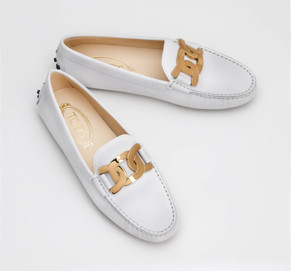 Giày Tod's Woman White Kate Gommino Driving XXW00G0DE50QGW39MB015 - Ảnh 4