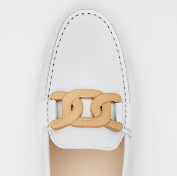 Giày Tod's Woman White Kate Gommino Driving XXW00G0DE50QGW39MB015 - Ảnh 2