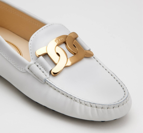 Giày Tod's Woman White Kate Gommino Driving XXW00G0DE50QGW39MB015 - Ảnh 3