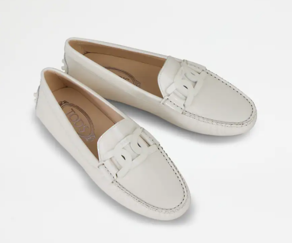 Giày Tod's Gommino Mokassin aus Lackleder CREME Damen XXW00G0DN23OW040C016 - Ảnh 3