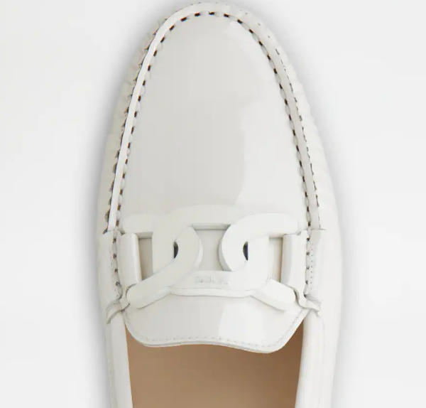 Giày Tod's Gommino Mokassin aus Lackleder CREME Damen XXW00G0DN23OW040C016 - Ảnh 2