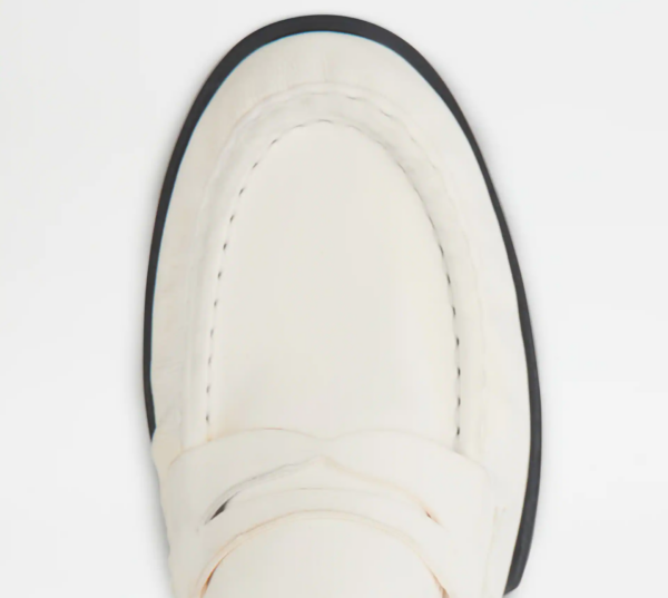Giày Tod's Woman White Loafers in Leather XXW02E0EC60PHXC016 - Ảnh 4