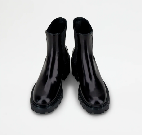 Giày Tod's Woman Black Ankle Boots in Leather XXW08D0EA10AKTB999 - Ảnh 3