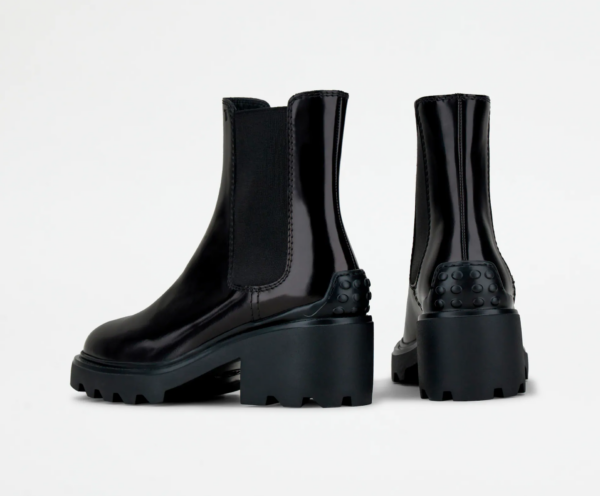 Giày Tod's Woman Black Ankle Boots in Leather XXW08D0EA10AKTB999 - Ảnh 4
