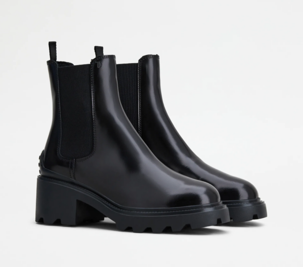 Giày Tod's Woman Black Ankle Boots Leather XXW08D0EA11AKTB999 - Ảnh 2