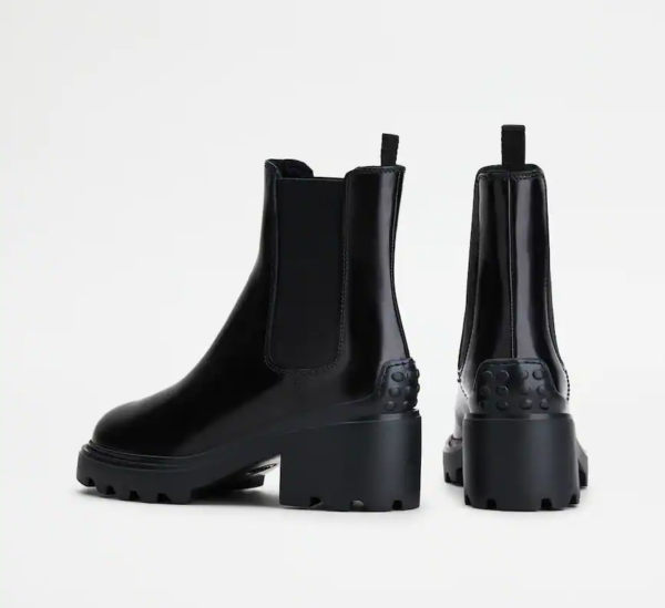 Giày Tod's Woman Black Ankle Boots Leather XXW08D0EA11AKTB999 - Ảnh 3