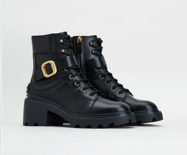 Giày Tod's Woman Black Boots in Leather XXW08D0EB33QGW42B999 - Ảnh 3