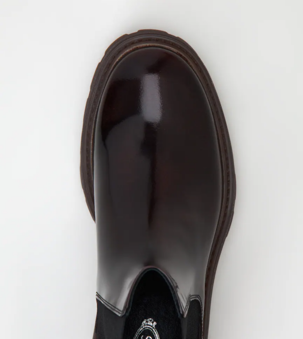 Giày Tod's Ankle Boots In Leather Burgundy XXW08D0EA10AKTR810 - Ảnh 3