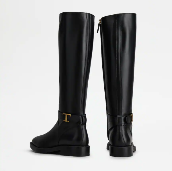 Giày Tod's Woman Black Timeless Boots in Leather XXW60C0DF10GOCB999 - Ảnh 3